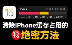 Descargar video: 【iPhone缓存清理】有这招，以后谁还买256GB啊？？｜iPhone 13 Pro系列隐藏功能