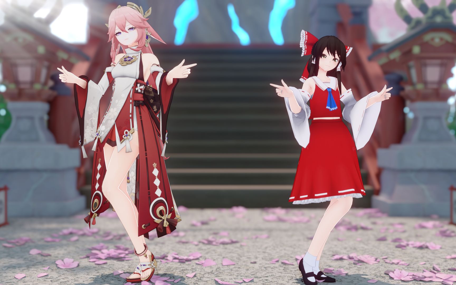 巫女,但是灵梦和神子_哔哩哔哩_bilibili