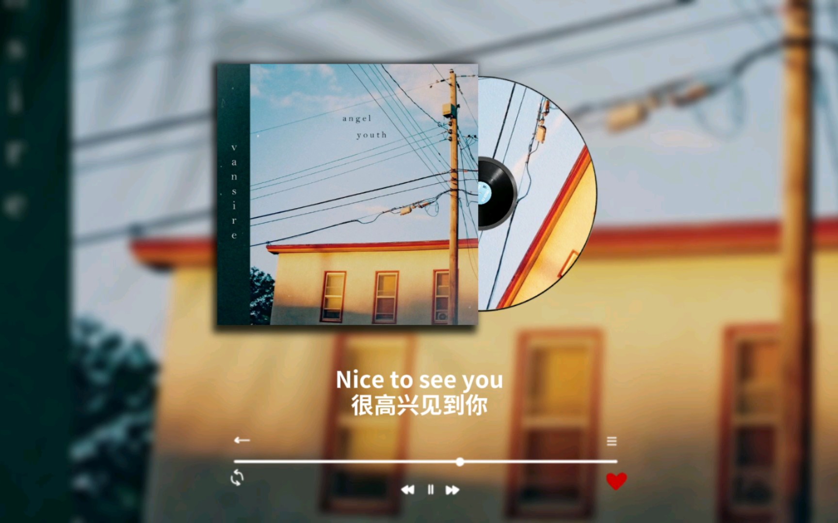 很高兴见到你,最近还好吗?|《nice to see you》