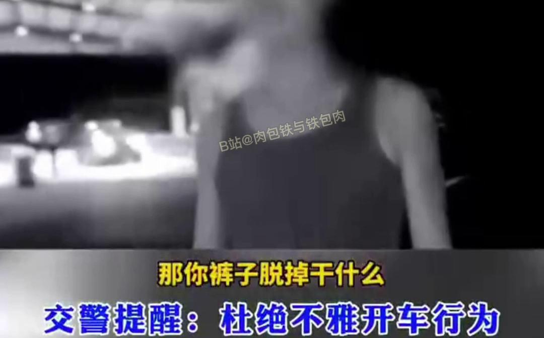 [图]你们...现在都玩这么大的?（男子高速上无证驾驶,被查时没穿裤子）