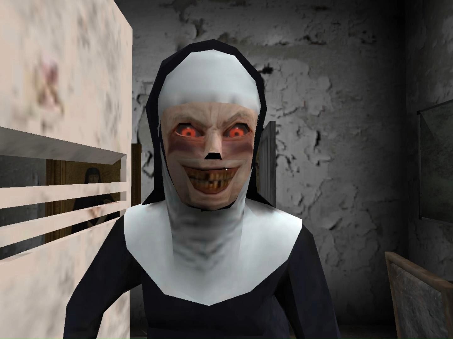 一个会把你从柜子里揪出来并会爬管道的恐怖修女!