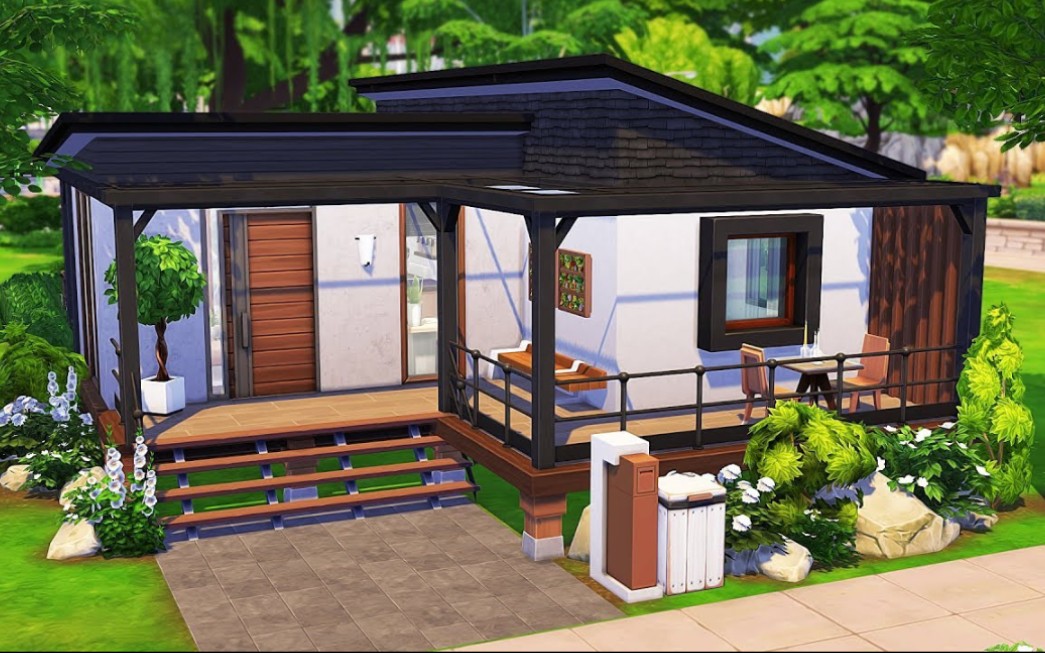 [图]【模拟人生4速建|搬运】ROOMMATES' TINY HOUSE by Aveline