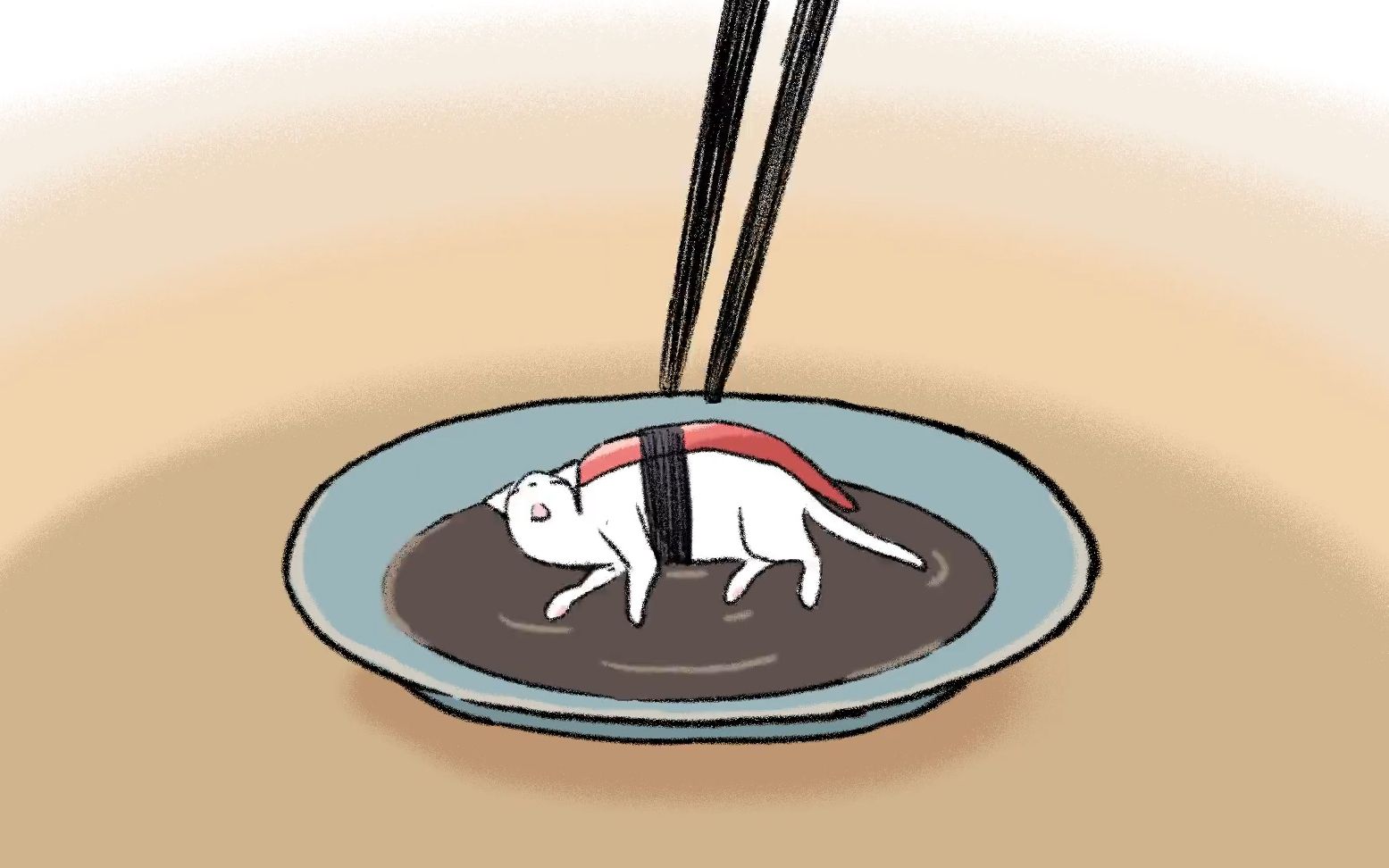 动画《猫饭》:猫咪被当作佳肴,女孩吃完后很开心,细思极恐啊