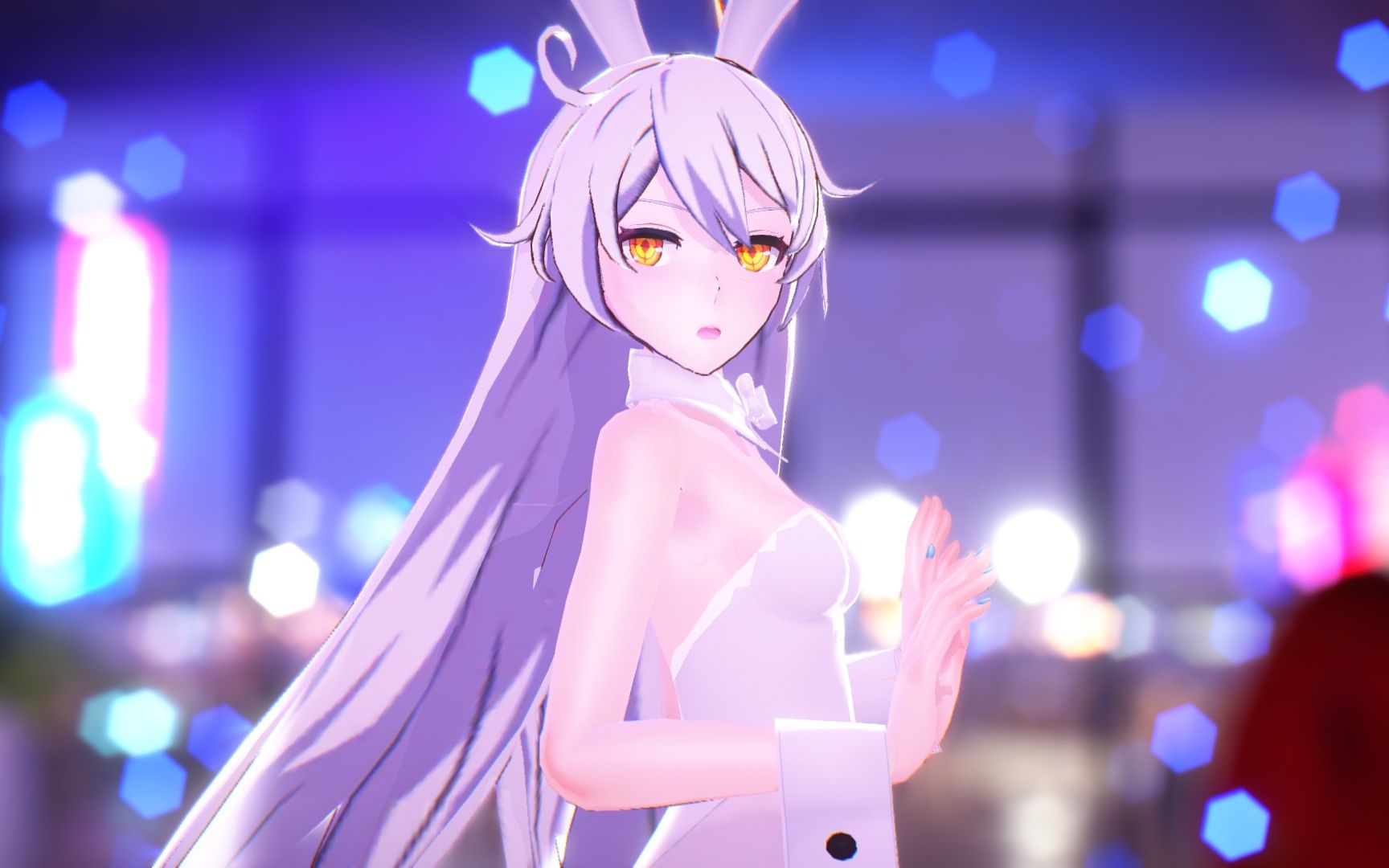 【空之律者73兔女郎】她的衣摆摩擦间肌肤接触,若如羊脂白玉【devil