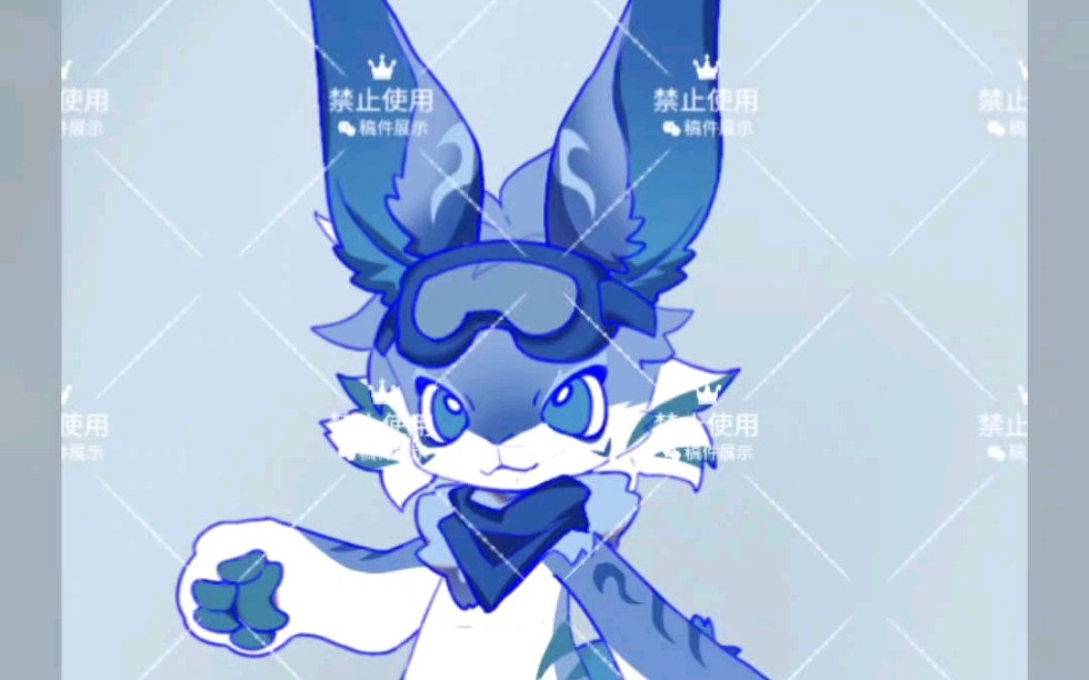 [兽设拍卖]是一只青蓝配色的兔子!