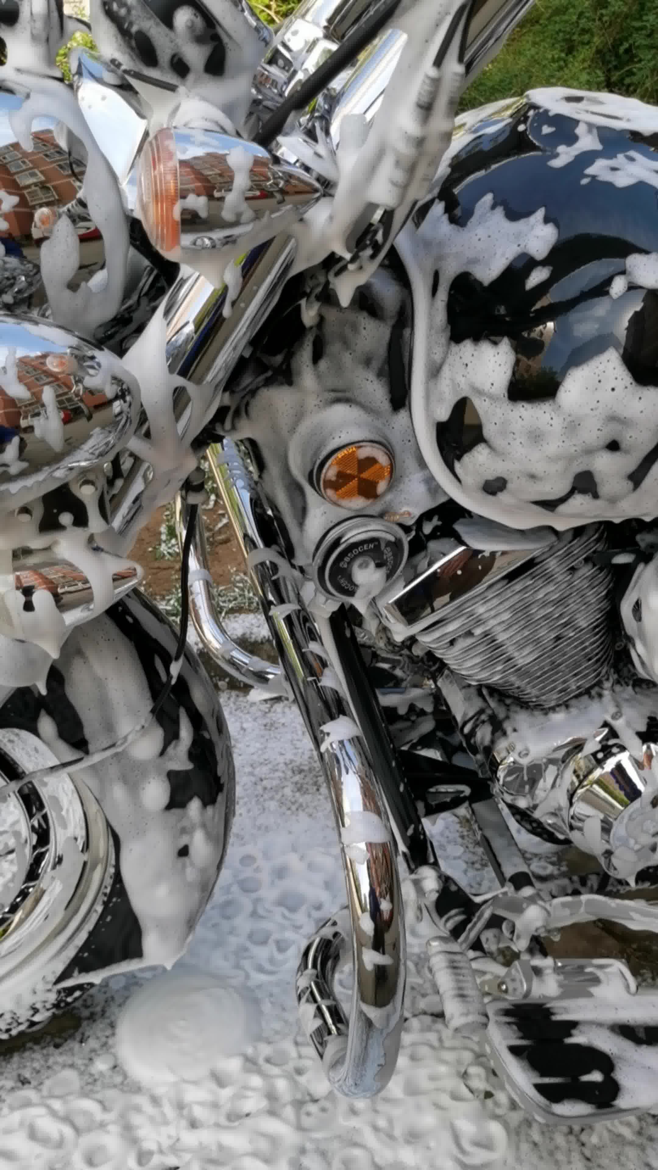 摩托车(力帆v16)沉浸式精洗