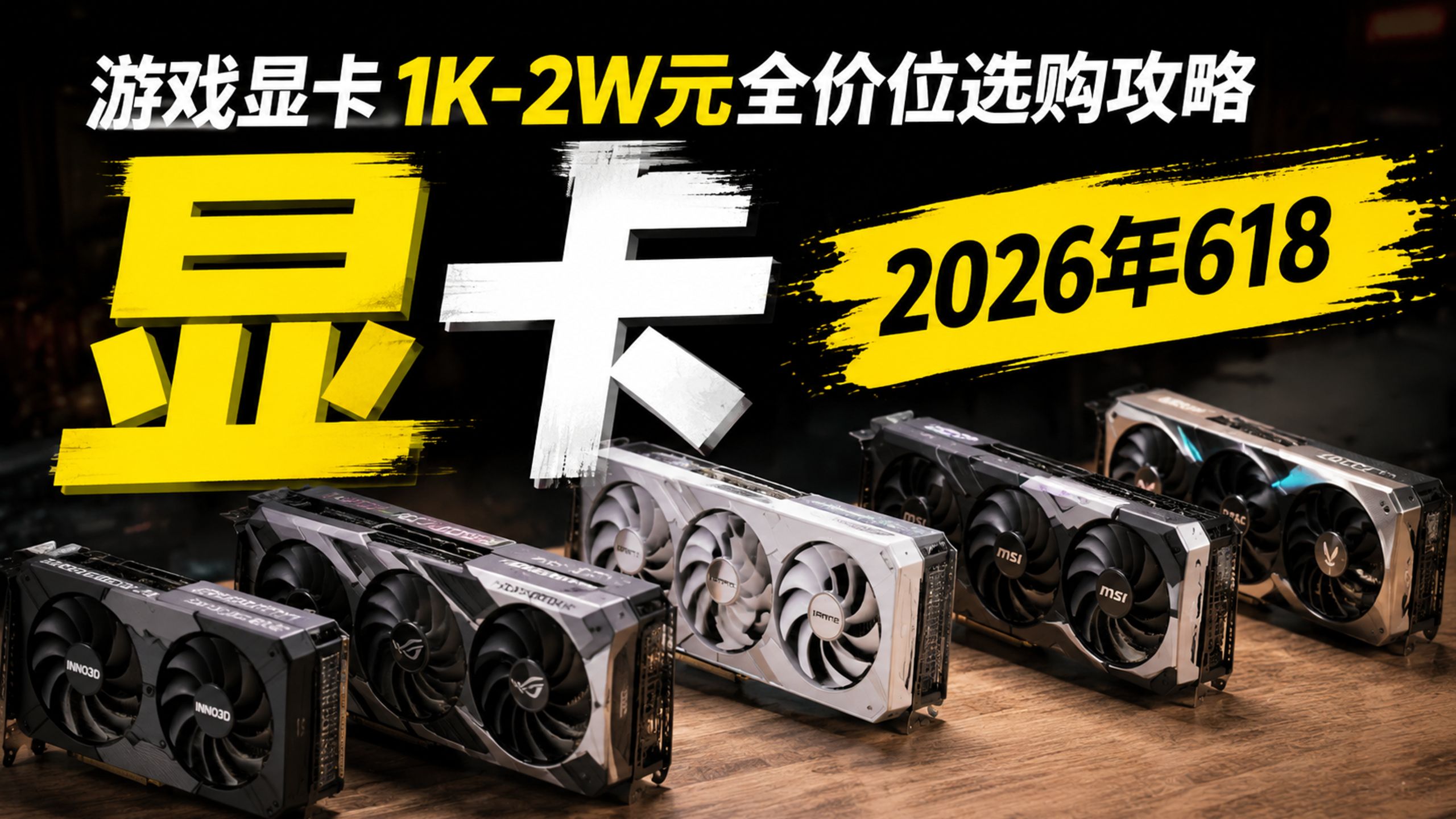 【26年618显卡推荐】显卡怎么选?2026年6月AMD/NVIDIA显卡选购指南!1K-2W全价位游戏党/DIY装机/AI本地部署/新手小白买卡必看攻略!