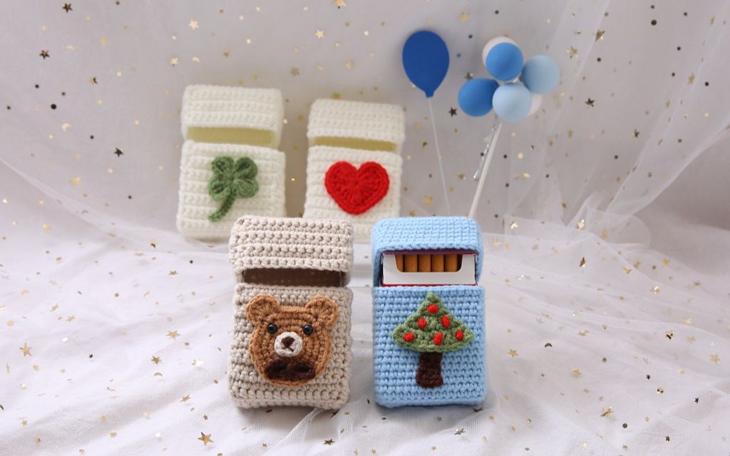 米妈手作 烟盒套 通用主体 一体勾法 钩针编织教程