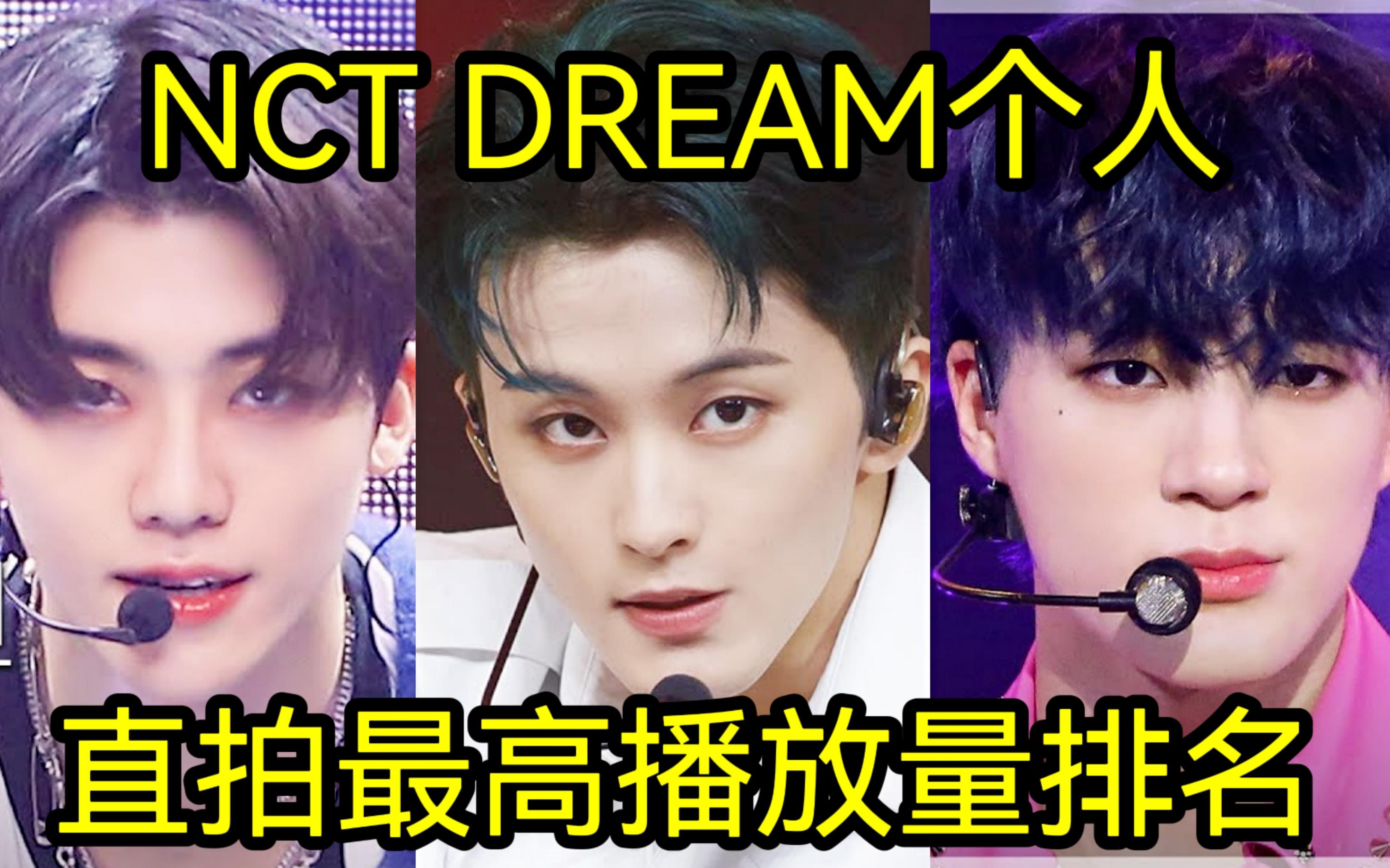 全员百万,最高快五百万!NCT DREAM个人直拍最高播放量排名哔哩哔哩bilibili