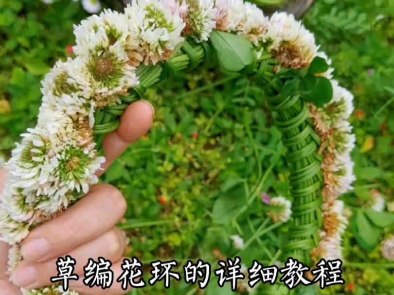 草编花环教程哔哩哔哩bilibili