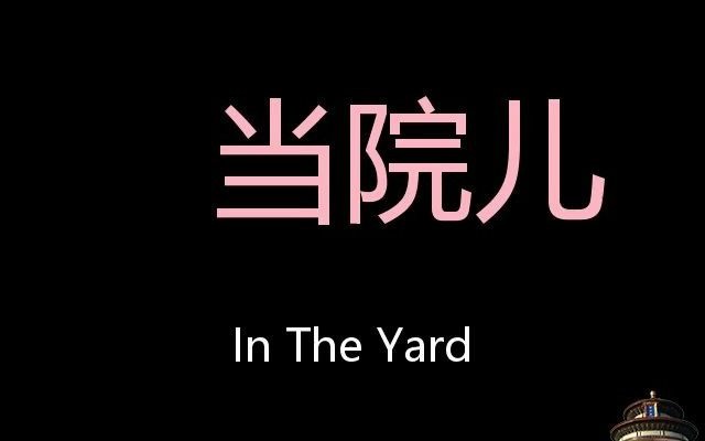 当院儿 Chinese Pronunciation in the yard哔哩哔哩bilibili