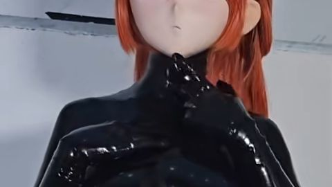 橙色头发美少女皮物