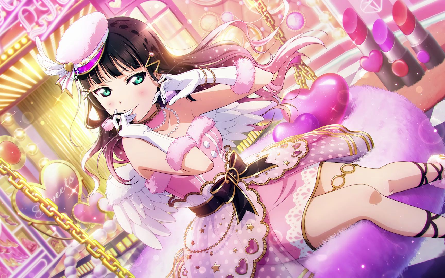 ll群星闪耀ur展示黑泽黛雅奢华粉色