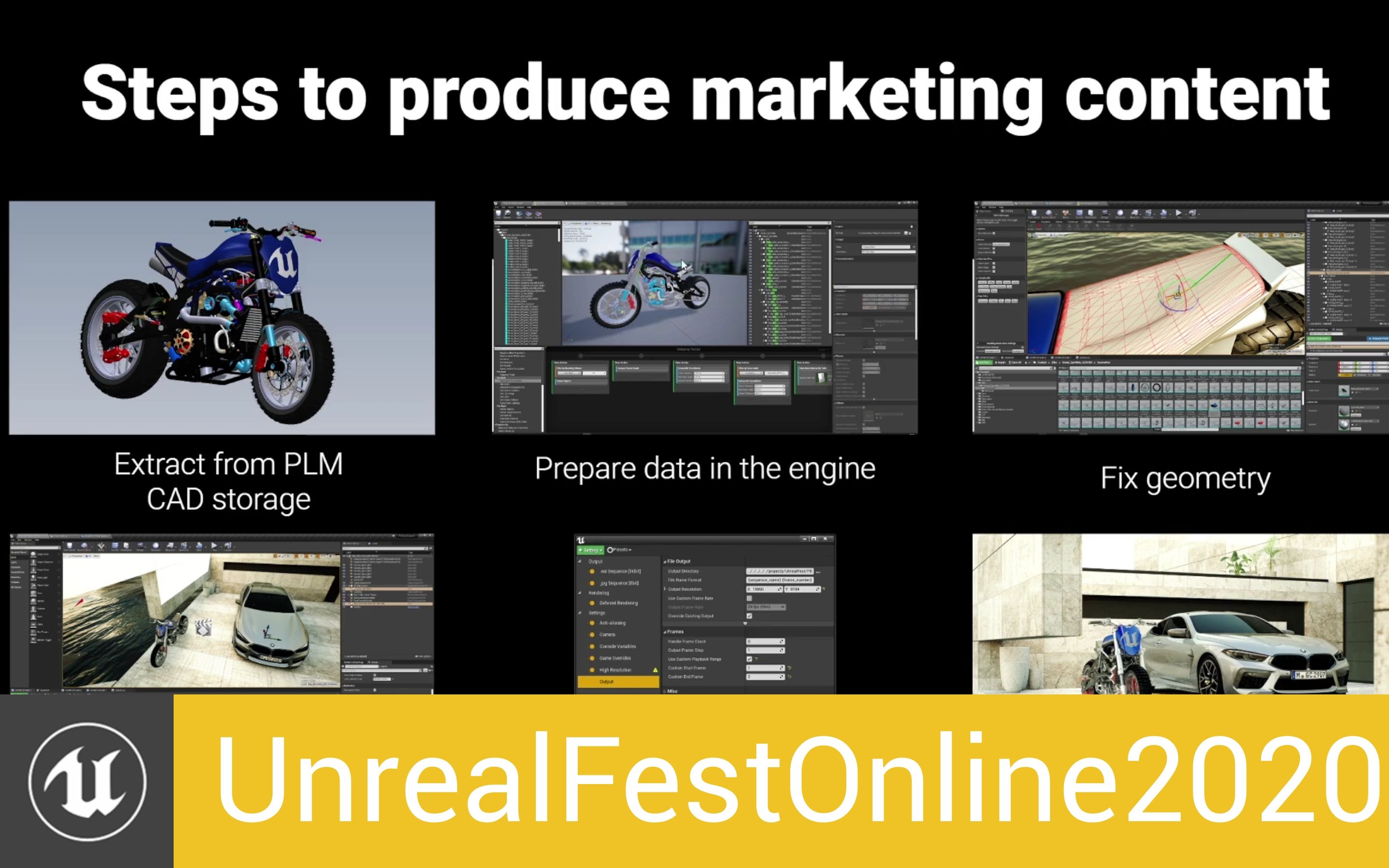 [UnrealFestOnline2020]汽车营销:编辑你的3D场景并生成高清渲染图像(官方字幕)哔哩哔哩bilibili
