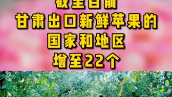 Download Video: 甘肃苹果首次出口墨西哥啦