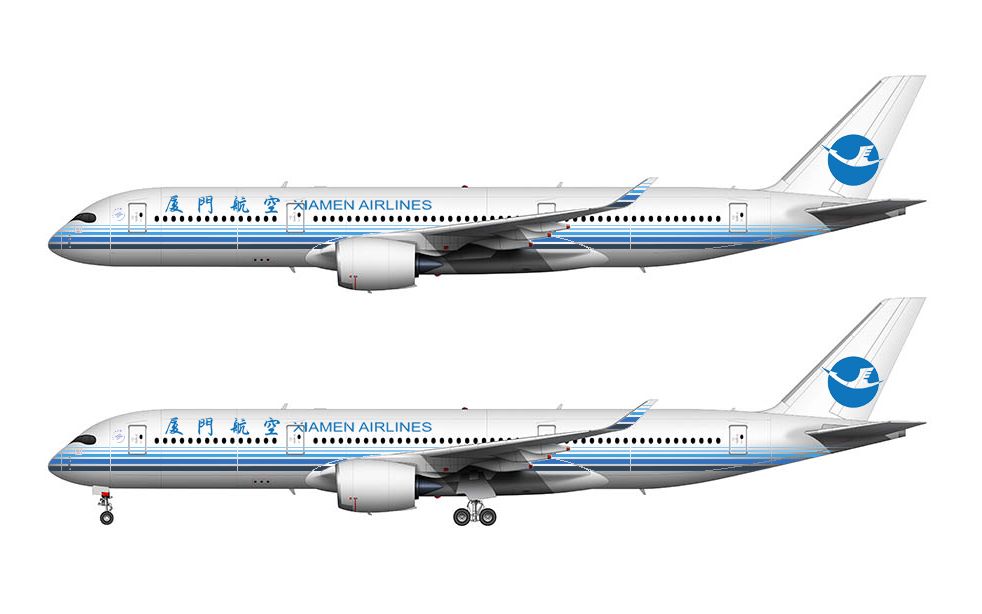 我画了一个厦航老涂359.