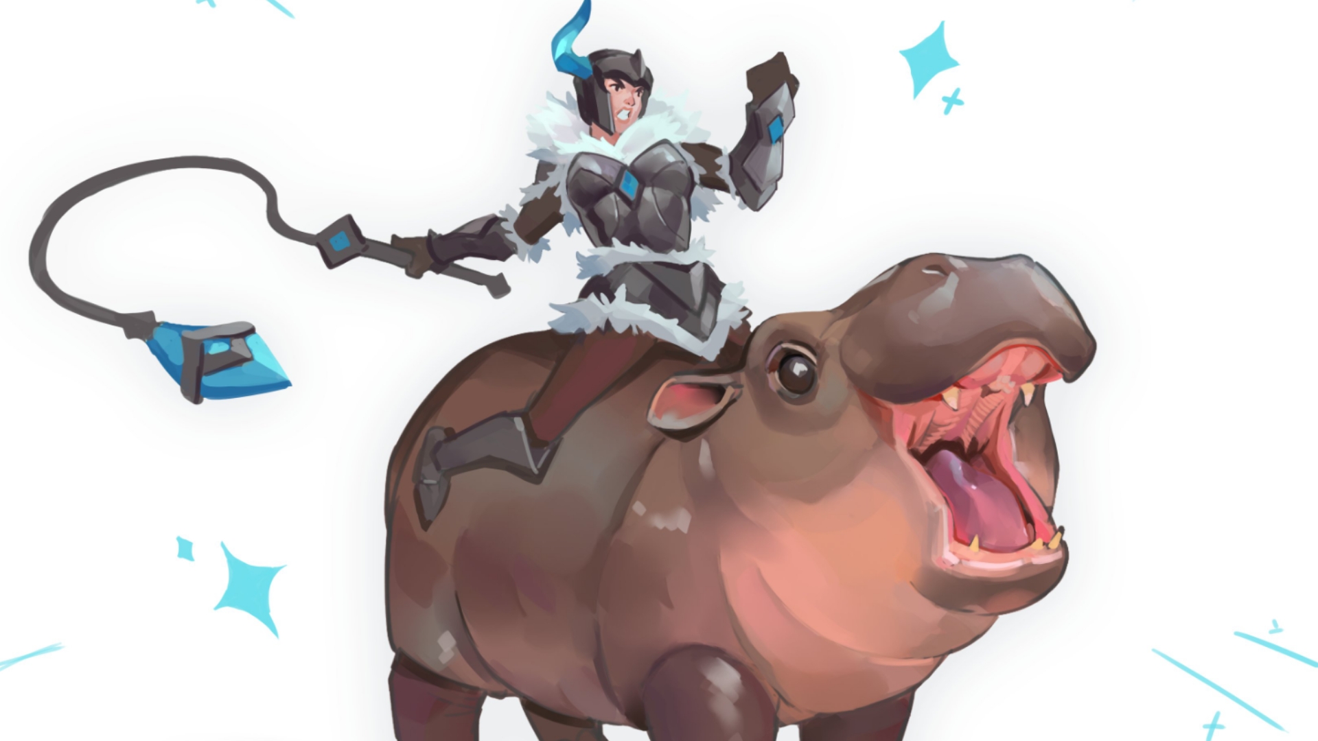 等等!瑟庄妮,你骑的是?