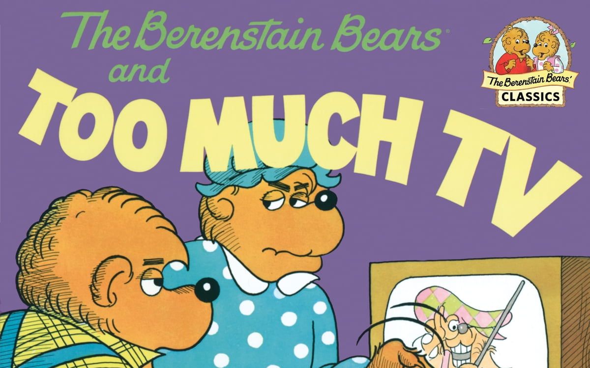 [图]【英语】《贝贝熊之电视迷 Berenstain Bears and Too Much TV》儿童英语绘本故事