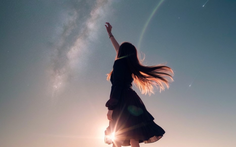 ai炼丹分享 星空与背影