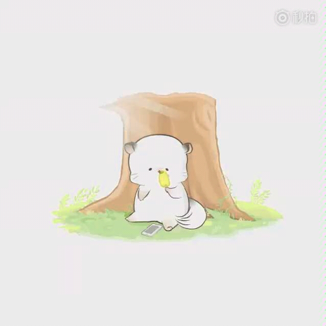 可爱龙猫四毛防暑小贴士