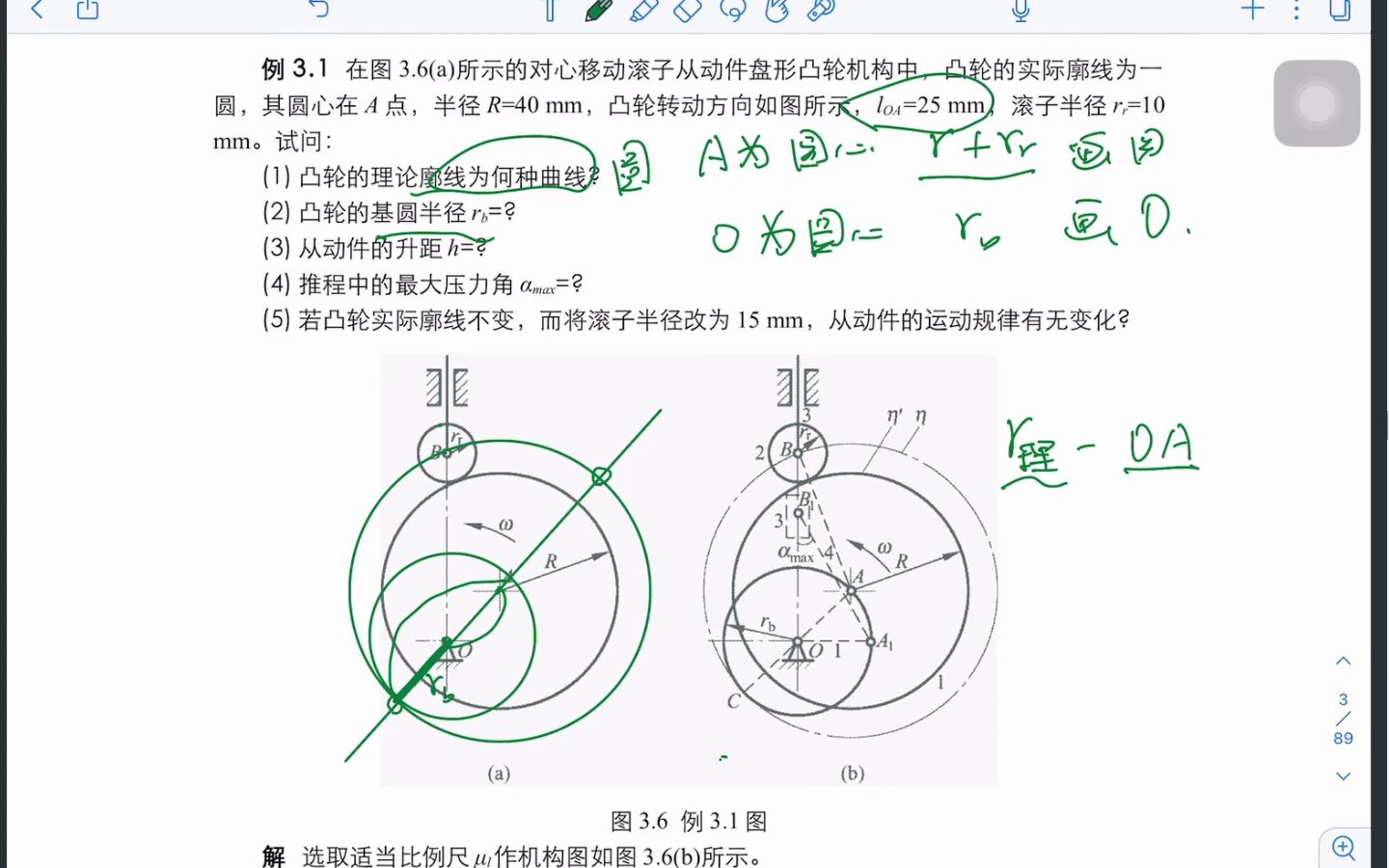 凸轮两例题讲解针对圆形凸轮哔哩哔哩bilibili