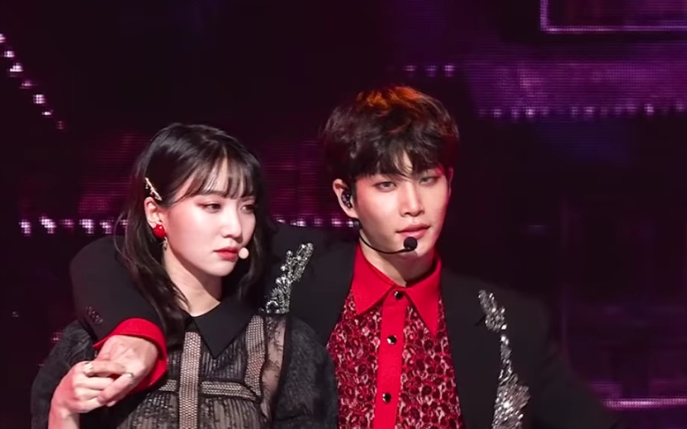 2020年mbc歌谣大祭典astro粉红色高跟鞋金明俊个人直拍