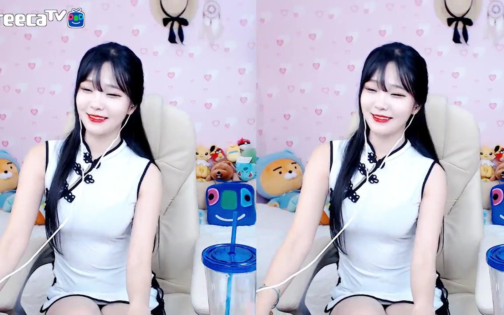 旗袍-bj朴敏静-那些韩国女主播让人心动的瞬间!