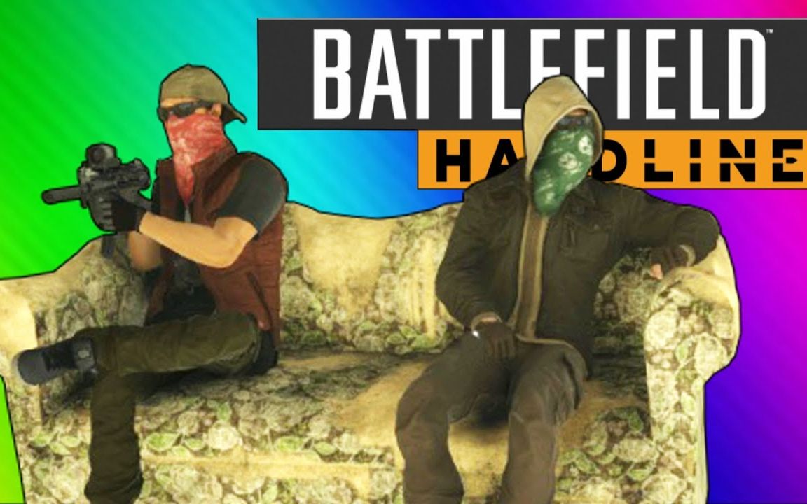 [图]Battlefield Hardline Funny Moments - Couch Easter Egg, C4 Launches, Pictionary!