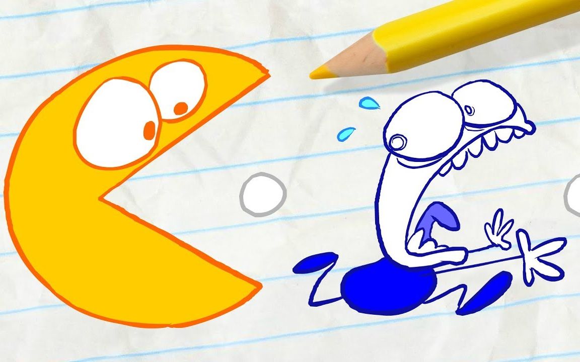 【pencilmation】铅笔小蓝人被困像素世界,深陷游戏之中的虚拟现实