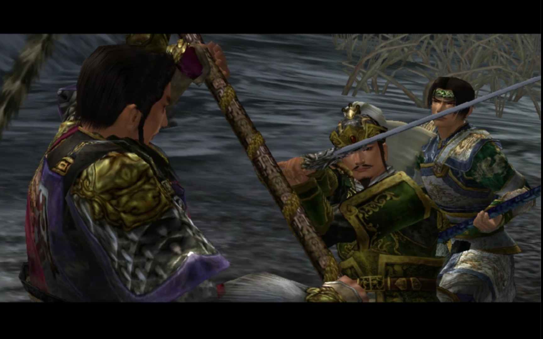 赵云全程马战 无双模式第二关 "三英"战吕布【真三国无双4pk威力加强