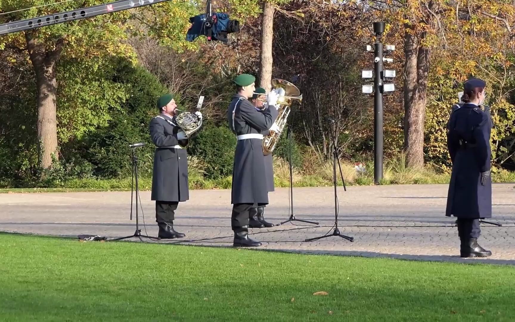 铜管五重奏德国军乐团演奏欢乐颂和德意志高于一切