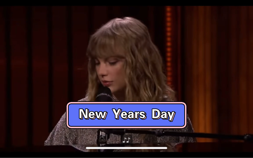 [图][Taylor Swift] 你看过吉米秀这场“New Year’s Day”的现场吗？