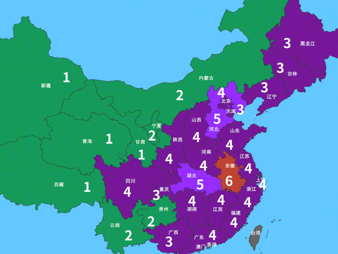 我国各省百强中学数量分布图哔哩哔哩bilibili