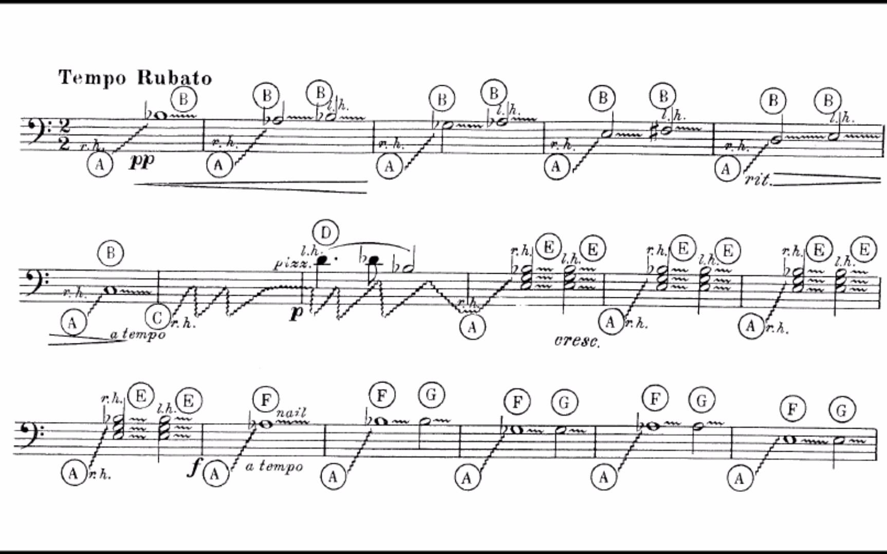 【音配谱】【Cowell】女鬼,为弦钢琴 Banshee, for String Piano哔哩哔哩bilibili