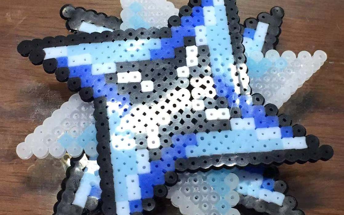 元气骑士拼豆电弧手里剑做了3个了