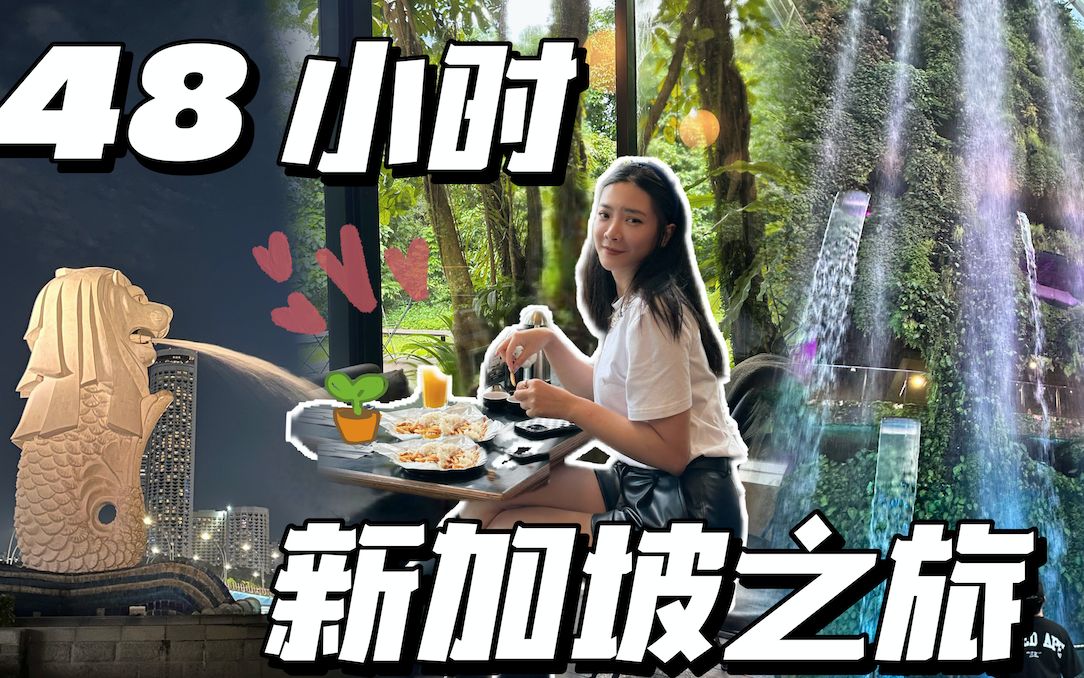 一个人新加坡旅行VLOG 48小时的新加坡的之旅!!新加坡果然是美食之都 一天四顿吃到扶墙~~哔哩哔哩bilibili