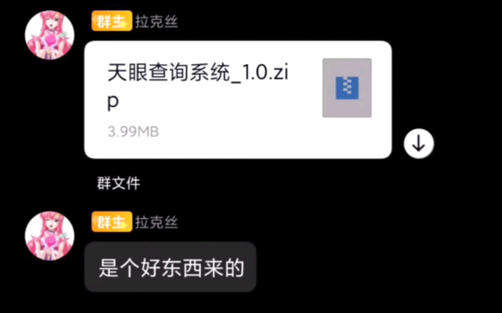 不要下载QQ群里3.99mb的文件!哔哩哔哩bilibili