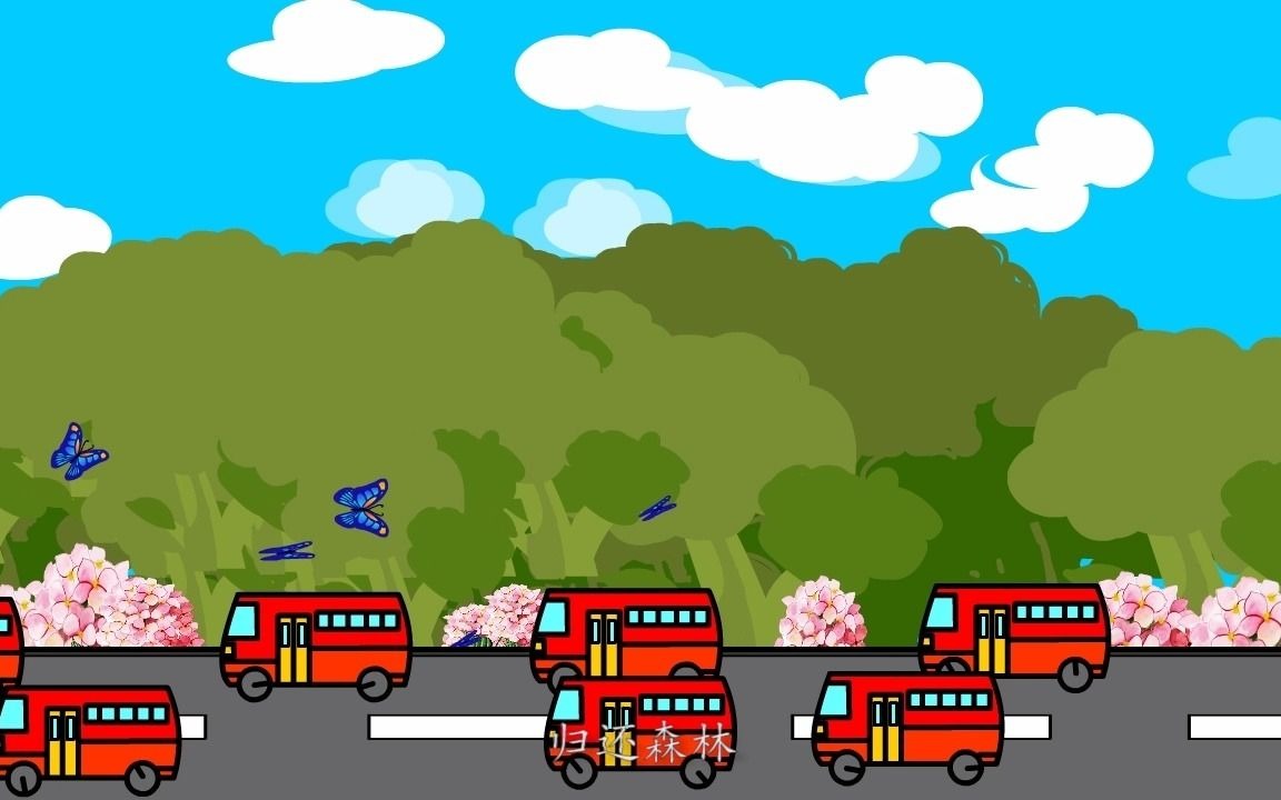 flash保护环境手绘动画绿