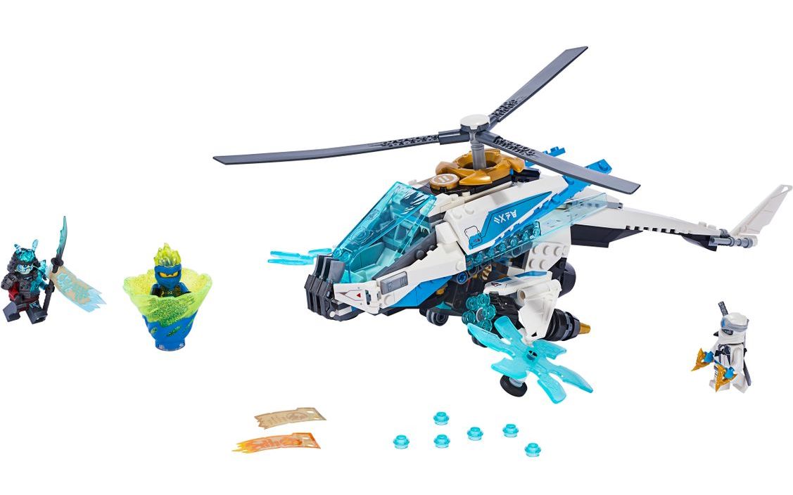 乐高lego70673幻影忍者忍者赞的高科技直升机拼搭搬砖视频
