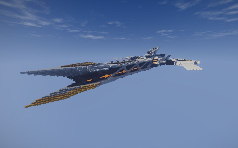 【我的世界】我居然在mc里中比例还原出了休伯利安!