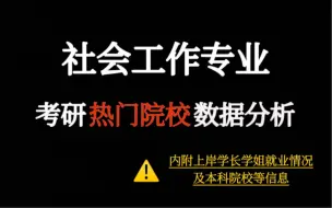 下载视频: 社会工作考研五所院校推荐