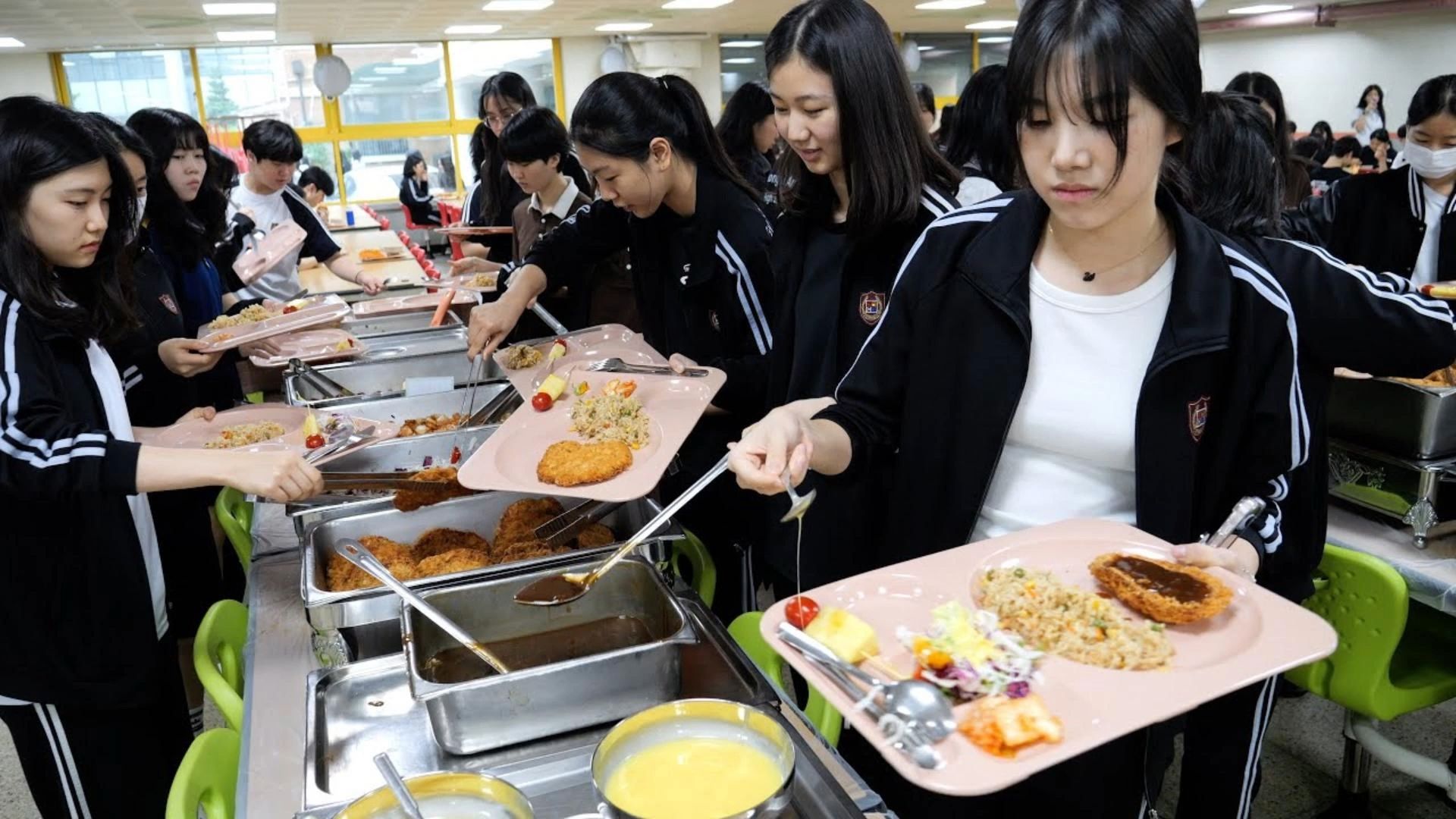 敢实拍的最干净学校食堂制作过程