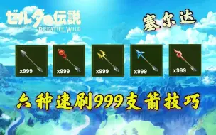 Download Video: 【阿蕉塞尔达】塞尔达六种速刷999发箭的技巧“木箭”“属性箭”“爆炸箭”