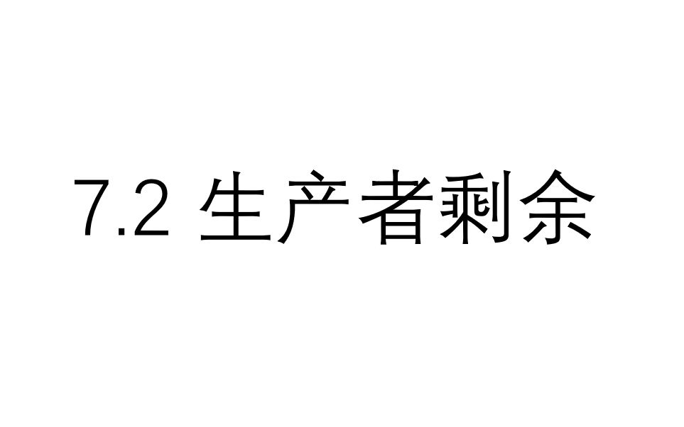 [图]曼昆经济学原理 7.2 生产者剩余