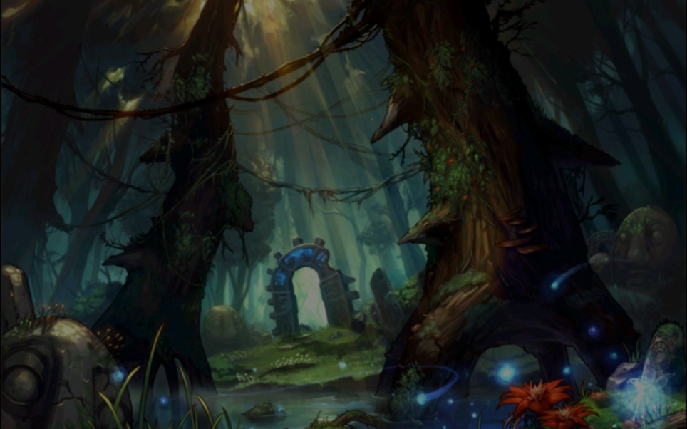 幽暗密林,地下城冒险最初的地方,场景和音乐【最初的梦想】是否让你