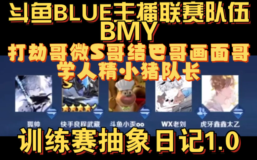 BMY训练赛日记1.0之超绝松弛感[BLUE主播联赛队伍BMY]王者荣耀