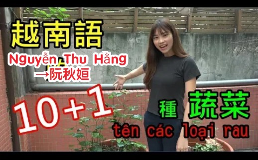 [图]【越南语】【教学】【Tên các loại rau trong tiếng Trung 10+1种蔬菜名称】Nguyễn Thu Hằng→阮秋姮的越南语教学