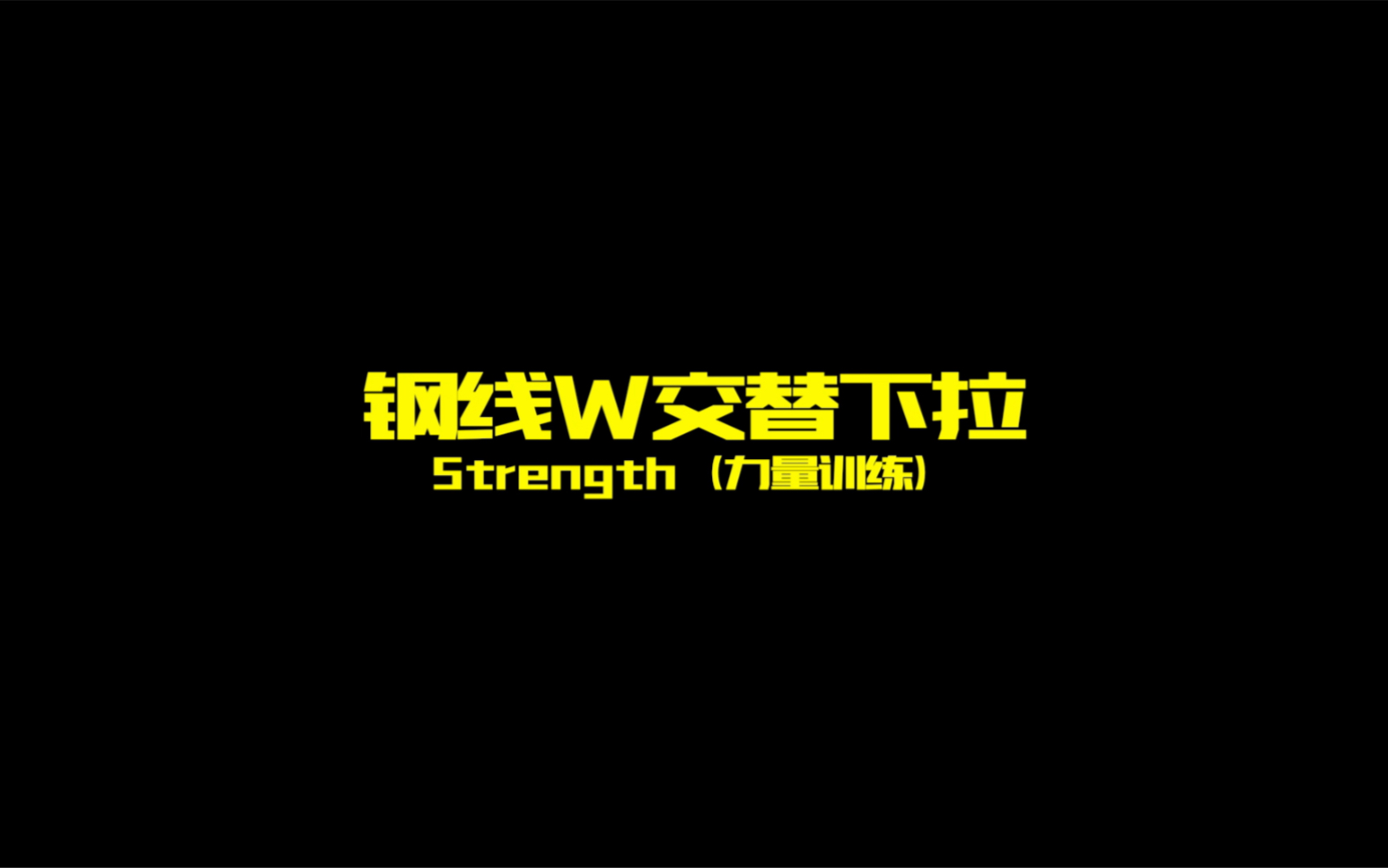 [图]#功能性周期训练Strength（力量训练）钢线W下拉（交替）