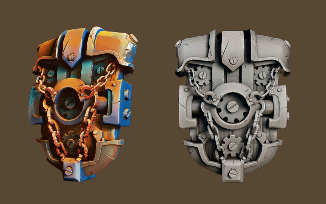 maya游戏模型详细建模教程-----盾牌