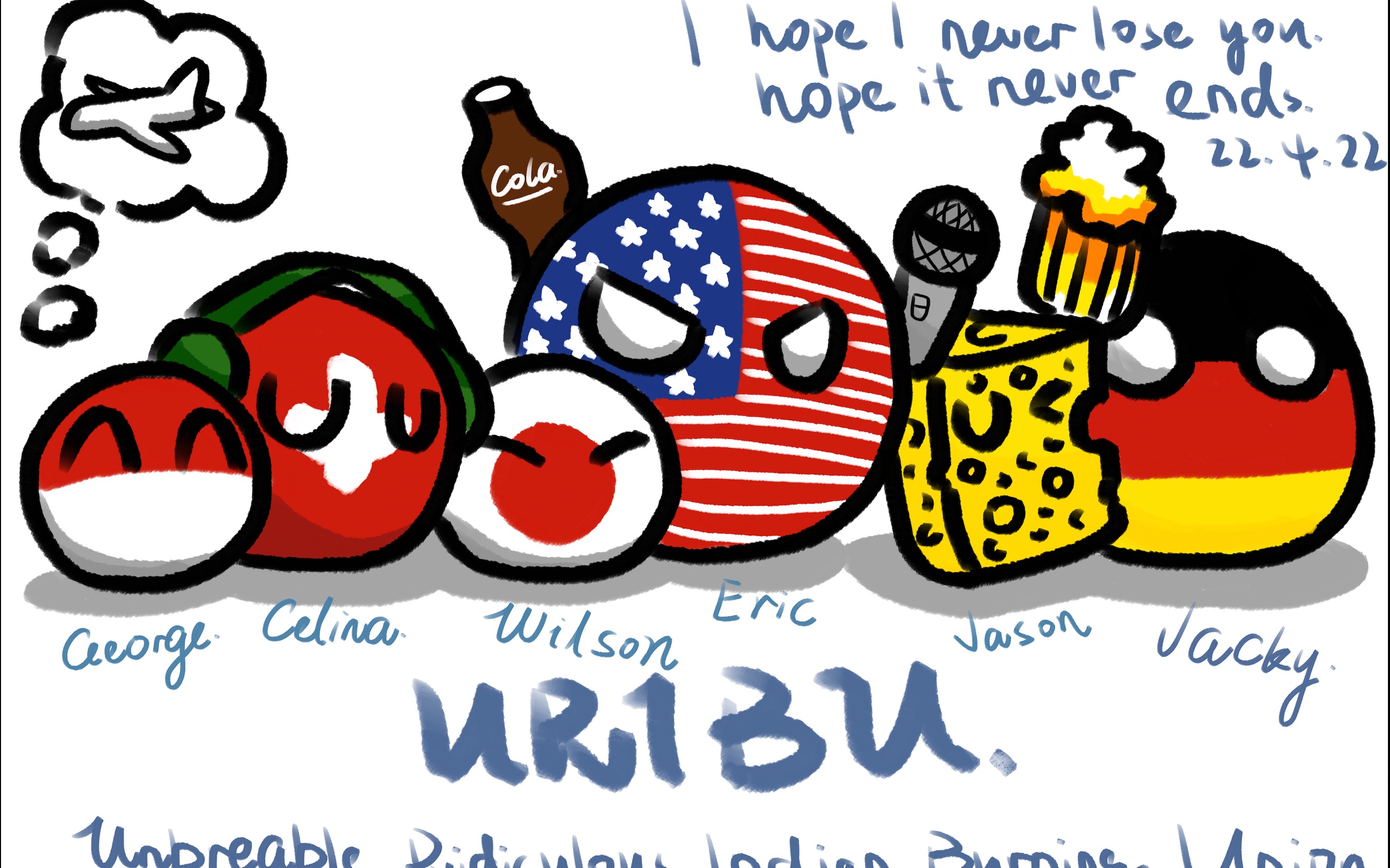 celinakabel波兰球uribu全家福上色